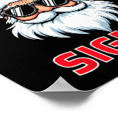 Merry Rizz Mas Sigmas Grappige Kerstman Kerstmis Poster (Hoek)