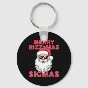 Merry Rizz Mas Sigmas Grappige Kerstman Kerstmis Sleutelhanger