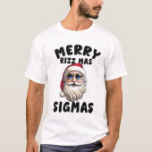 Merry Rizz Mas Sigmas ,Merry Christmas T-Shi T-Shi T-shirt (Voorkant)