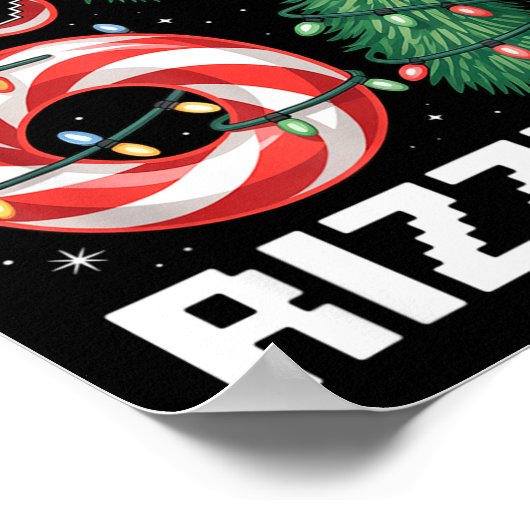 Merry Rizzmas 67 Candy Cane Tree Sungles Funny  Poster (Hoek)