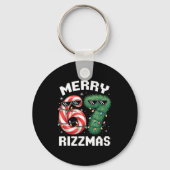 Merry Rizzmas 67 Candy Cane Tree Sungles Funny  Sleutelhanger (Voorkant)