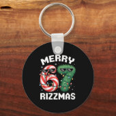 Merry Rizzmas 67 Candy Cane Tree Sungles Funny Sleutelhanger (Voorkant)