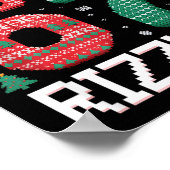 Merry Rizzmas 67 Knitted Sweater Sungles Funny  Poster (Hoek)