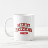 Merry Rizzmas Athletic Sports Jersey Christmas Koffiemok (Links)