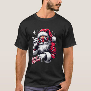 Merry Rizzmas Funny Christmas Rizz Santa Claus Hol T-shirt