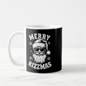Merry Rizzmas Funny Christmas Santa Claus Happy Ch Koffiemok (Links)