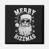 Merry Rizzmas Funny Christmas Santa Claus Happy Ch Magneet (Voorkant)