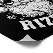 Merry Rizzmas Funny Christmas Santa Claus Happy Ch Poster (Hoek)