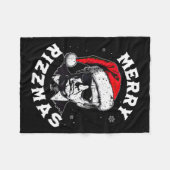 Merry Rizzmas Kerst Grappig Trump Sinterklaas Xm Fleece Deken (Voorkant (Horizontaal))