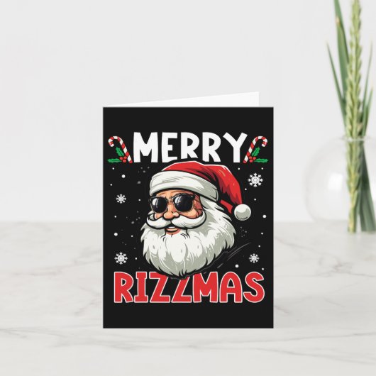 Merry Rizzmas Kinder Tiener School Funny Christmas Kaart (Voorkant)