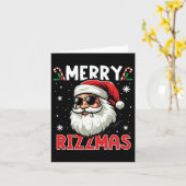 Merry Rizzmas Kinder Tiener School Funny Christmas Kaart (Gele Bloem)
