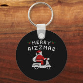 Merry Rizzmas Kinder Tiener School Funny Christmas Sleutelhanger (Voorkant)