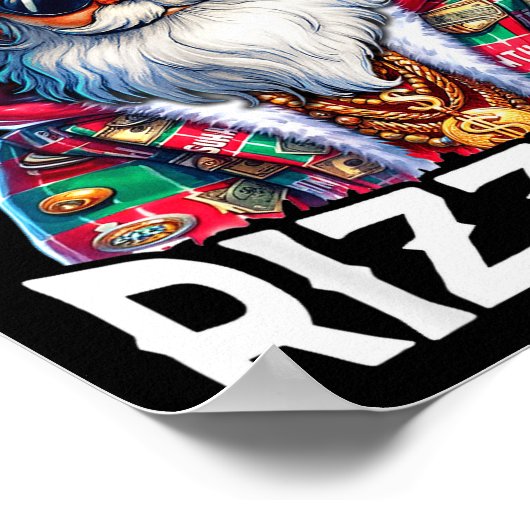 Merry Rizzmas Santa Sungles Pajamas Holiday Christ Poster (Hoek)