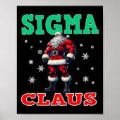 Merry Rizzmas Sigmas Claus Kinder Funny Merry Chri Poster (Voorkant)