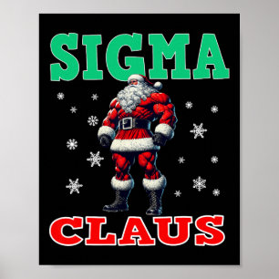 Merry Rizzmas Sigmas Claus Kinder Funny Merry Chri Poster