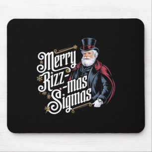 Merry Rizzmas Sigmas Funny Santa Claus Alpha Gen Muismat