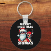 Merry Rizzmas Sigmas Gen Alpha Funny Christmas San Sleutelhanger (Voorkant)