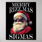 Merry Rizzmas Sigmas - Kerstmis Kerstman Poster (Voorkant)