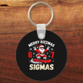 Merry Rizzmas Sigmas Santa 67 Six Seven Sleutelhanger (Voorkant)