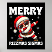 Merry Rizzmas Sigmas Skibidi Rizzmas Christmas Riz Poster (Voorkant)