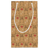 Merry Rudolph Starry Winter Delight Klein Cadeauzakje (Achterkant)