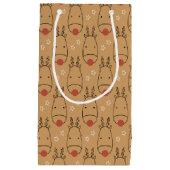 Merry Rudolph Starry Winter Delight Klein Cadeauzakje (Voorkant)