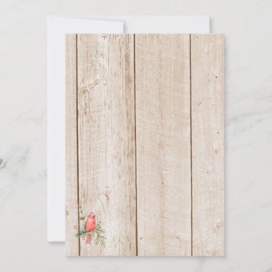 Merry! Rustic Barnwood Three Photo Holiday (Achterkant)