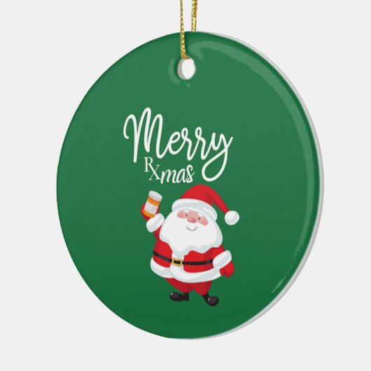 Merry Rx-mas Keramisch Ornament (Links)