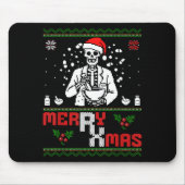 Merry Rx Mas Skeleton Pharmacist Pharmacy Tech Ugl Muismat (Voorkant)
