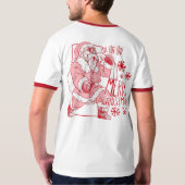 🎄Merry Saiyan Christmas Tee – Holiday Power Style T-shirt (Achterkant volledig)