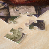 Merry Santa Claus en de kerstboom Legpuzzel (Zijkant)