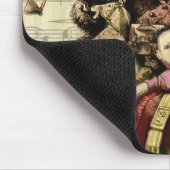 Merry Santa Claus kerstboom  Muismat (Hoek)