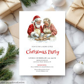 Merry Santa Editable Kids Holiday Party Invite Kaart