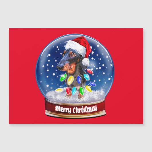 Merry Sausage Kerstmis wiener hond (Voorkant)