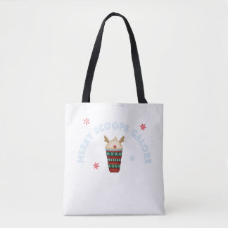 Merry Scoops Galore Kerstmis ijs Tote Bag