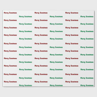 Merry Scoutmas Troop Wrapping Paper Cadeaupapier