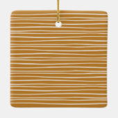 Merry Script Elegante Kerstboog Foto Keepsake Keramisch Ornament (Achterkant)