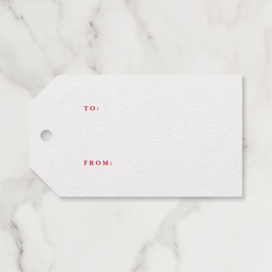 Merry Script Modern Kerstmis | Goud Cadeaulabels (Achterkant (horizontaal))