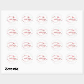 Merry Script Ronde Sticker (Vel)
