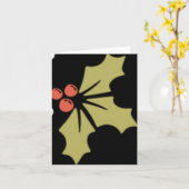 Merry Script Tygraphy Minimalist Christmas Toddler Kaart (Gele Bloem)