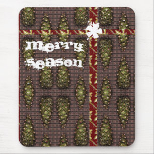 Merry Season Pine Cone Mousemat Muismat