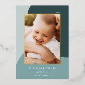 Merry Shades | Verticale foto Folie Feestdagenkaart (Voorkant)