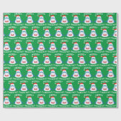 Merry Sharkmas Pattern Funny Santa Shark Kerstmis Cadeaupapier (Vlak)