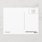 Merry Sheep in Flowers Post Card Briefkaart (Achterkant)