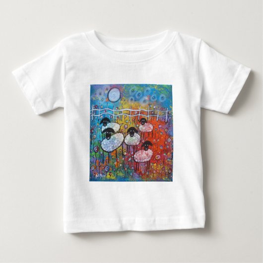 Merry Sheep in the Flowers (Voorkant)