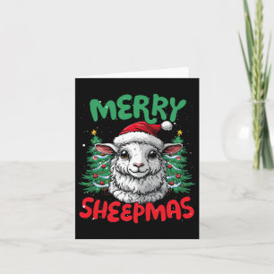 Merry Sheepmas Funny Christmas Duck Lover Kaart