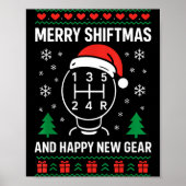 Merry Shiftmas And Happy New Manual Driver Christm Poster (Voorkant)