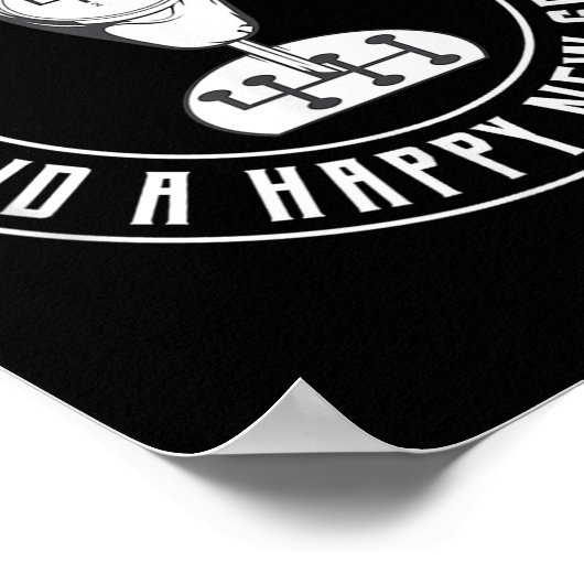 Merry Shiftmas Manual Transmission Christmas Theme Poster (Hoek)