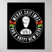 Merry Shiftmas Manual Transmission Christmas Theme Poster (Voorkant)