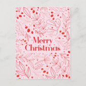 Merry Shinny Elegant-kerstkaart Aankondigingskaart (Voorkant)